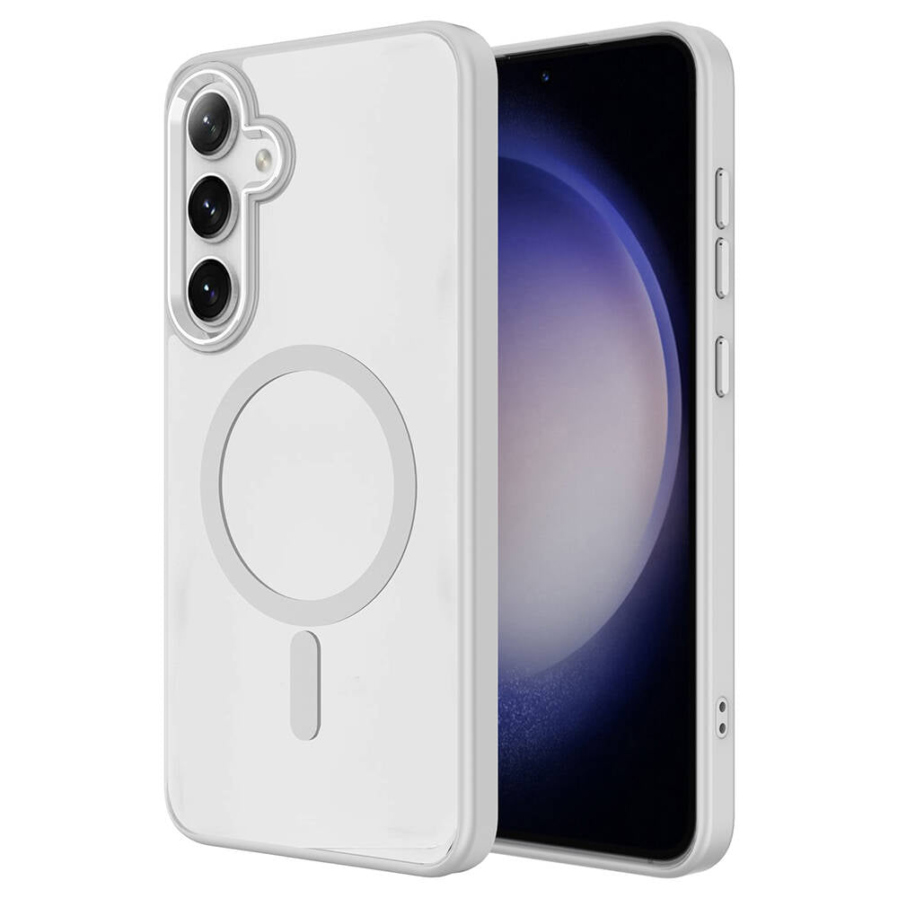 Cepax Chrome Magsafe Galaxy S24 Plus Kablosuz Şarj Özellikli Silikon Telefon Kılıfı - 6 Cepax Chrome Magsafe Galaxy S24 Plus Kablosuz Şarj Özellikli Silikon Telefon Kılıfı - 6